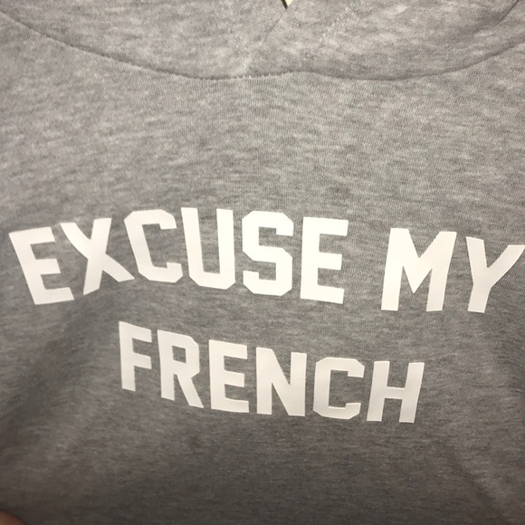 Forever 21 “excuse my French” hoodie in gray - Picture 2 of 5